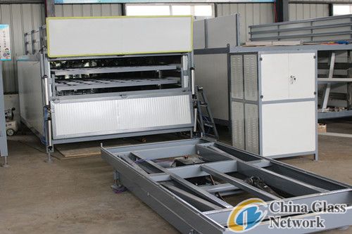 one step finished laminated glass furnace tempered glass laminating machine